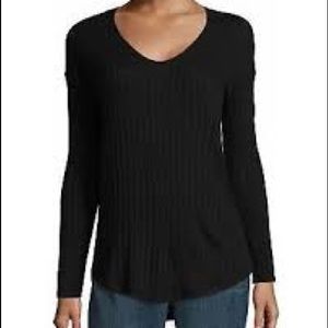 ANA Black knit tunic